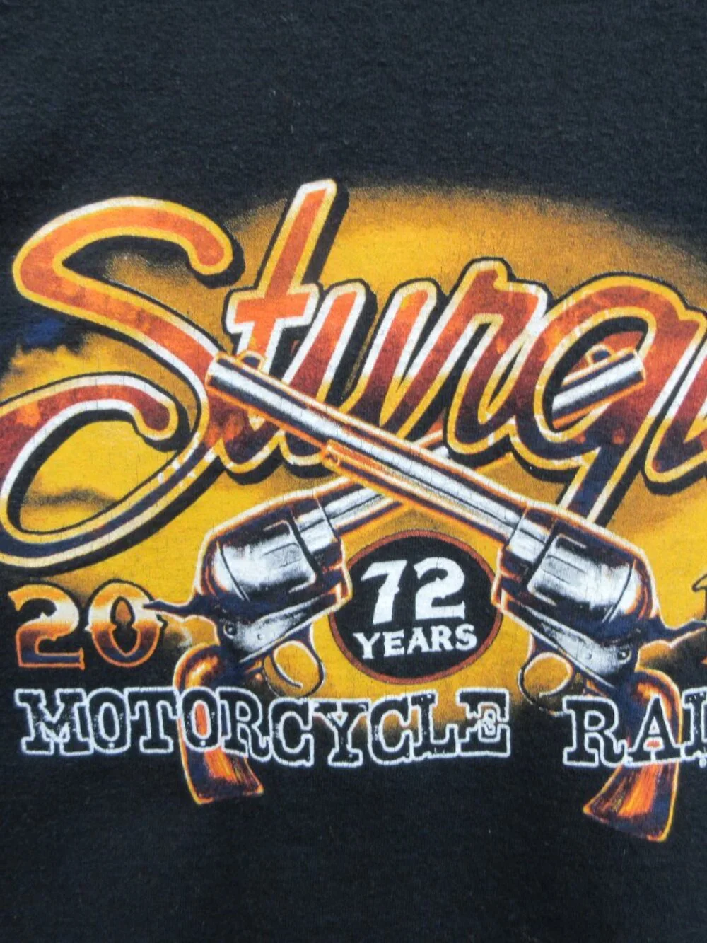 STURGIS T-SHIRT MENS 2XL BLACK SHORT SLEEVE BLACK HILLS BIKER MOTORCYCLE RALLY